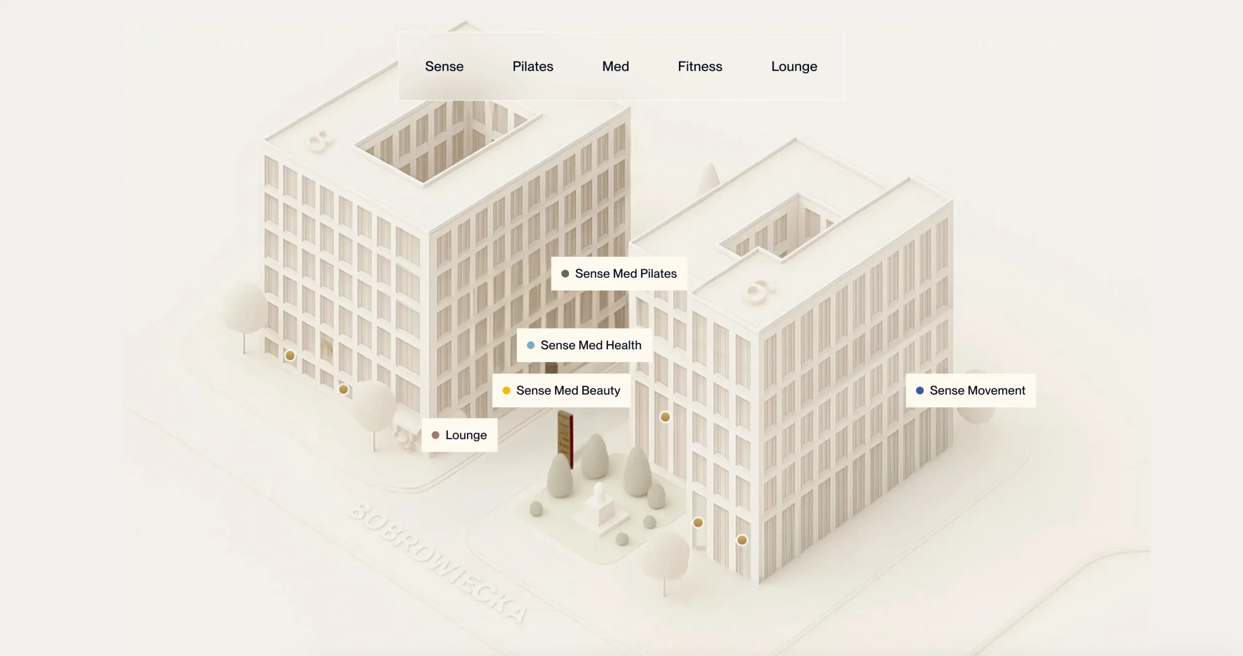 Mapa obiektu Sense Med Longevity